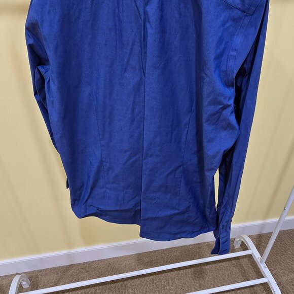 2 Blue Men's Dress Shirts- Sizes 15 and 16 - Picture 12 of 12